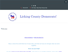 Tablet Screenshot of lickingcountydemocraticparty.com